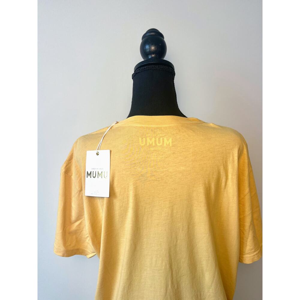 Show Me Your Mumu Endless Summer Travis Tee in Yellow Medium Graphic Print Crew - Picture 5 of 5